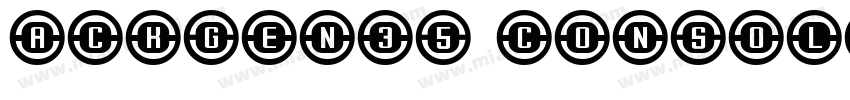 ackGen35 Console字体转换